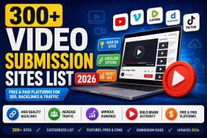 150+ Video Submission Sites List (2026) – Free & Paid Platforms for SEO, Backlinks & Traffic