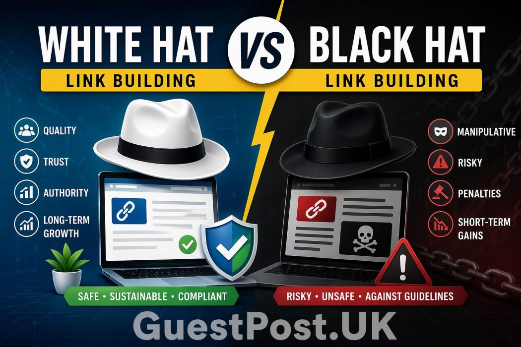 White Hat vs Black Hat Link Building: Full Comparison, Risks, ROI & Best Strategy for 2026