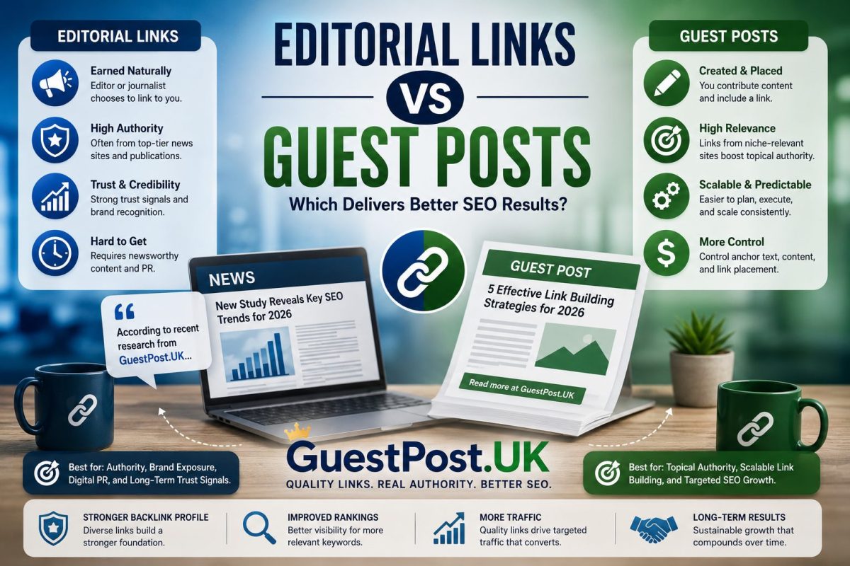 Editorial Links vs Guest Posts: Which Delivers Better SEO Results?