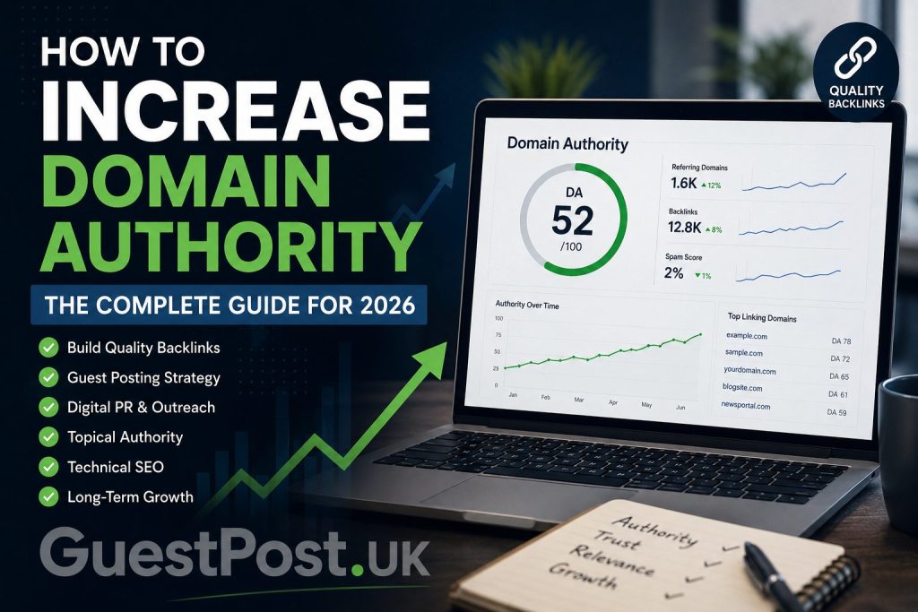 How to Increase Domain Authority: The Complete Guide for 2026