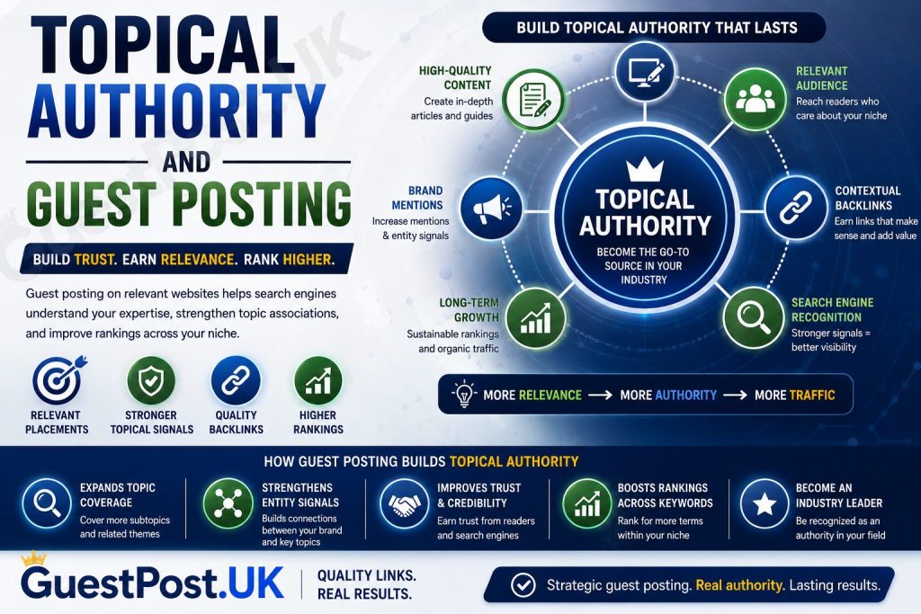Topical Authority and Guest Posting: How to Build SEO Authority at Scale