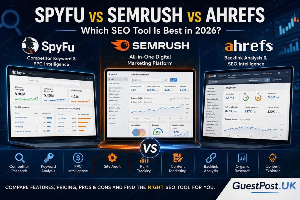 SpyFu vs Semrush vs Ahrefs: Which SEO Tool Is Best in 2026?