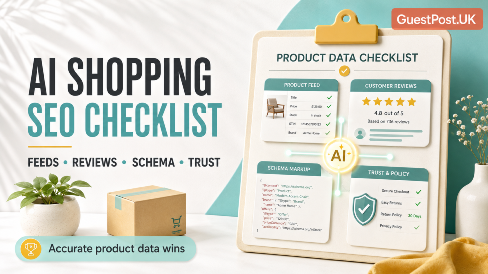 AI Shopping SEO Checklist: Product Feeds, Reviews, Schema and Brand Signals