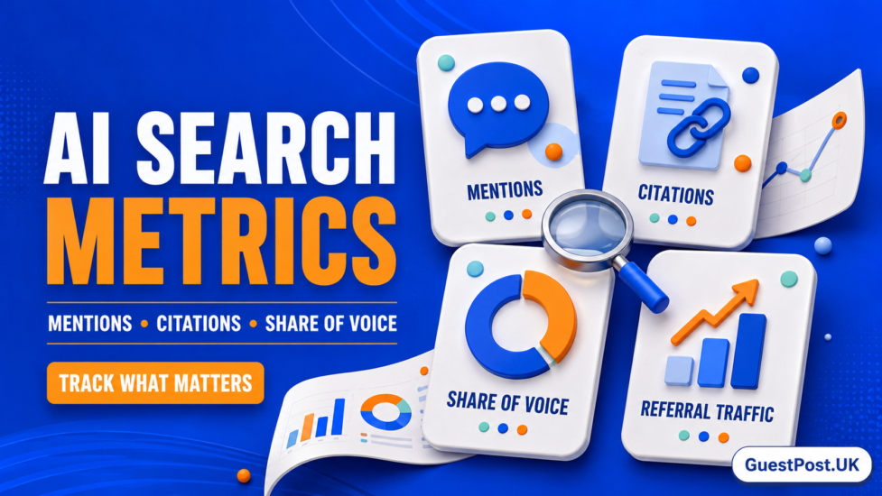 AI Search Tracking Metrics: Mentions, Citations, Share of Voice and Referral Traffic Explained