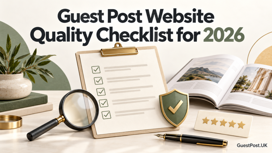 Guest Post Website Quality Checklist for 2026